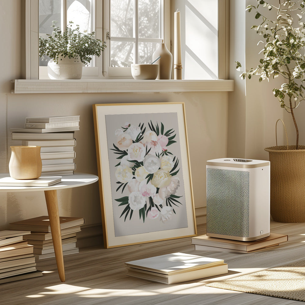 Dara bouquet in beige Poster
